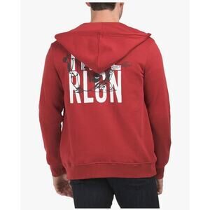 Men's True Religion Buddha Full Zip Hoodie Sweatshirt Size Large